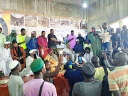 CEREMONIE DE LA PREMIERE LIVRAISON DE L'ESPLANADE DE MEDINA BAYE PAR LE PRESIDENT BAYE CISS AU KHALIFE CHEIKH MAHI
